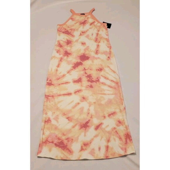 Art Class Girls Sz 6/6X Pink Tie Dye Maxi Dress Ribbed Stretch Summer Tank NEW - Picture 1 of 6